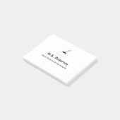 Notarzter Agent für öffentliche Darlehensunterzeic Post-it Klebezettel (angewinkelt)