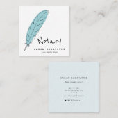 Notarzter Agent Quadratische Visitenkarte (Vorne/Hinten)