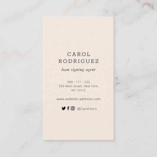 Notarzter Agent Visitenkarte (Rückseite)