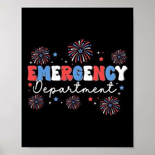 Notaufnahme 4. Juli USA-Notfall-Roo Poster (Vorne)