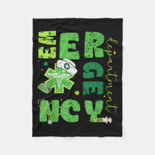Notaufnahme-Krankenschwester St. Patrick's Day Not Fleecedecke