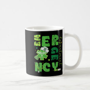 Notaufnahme-Krankenschwester St. Patrick's Day Not Kaffeetasse