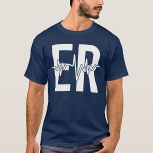 Notaufnahme-Krankenschwester vorne hinten Notfall T-Shirt