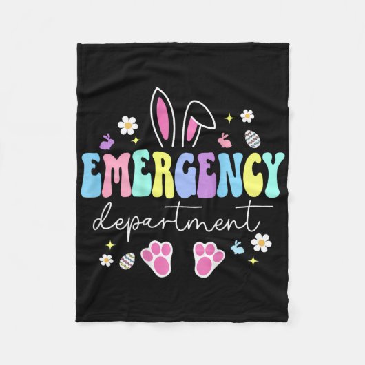 Notaufnahme Ostern Er Krankenschwester Notfall Rau Fleecedecke (Vorderseite)