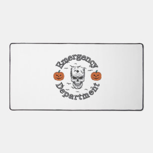 Notaufnahme Raum Er Krankenschwester Skelett Hallo Schreibtischunterlage