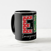 Notaufnahme Weihnachten Tasse (Vorderseite Links)