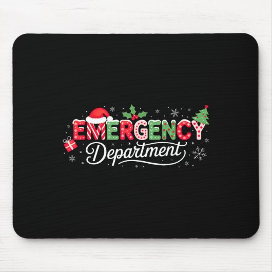Notaufnahme-Weihnachtsmann Er Mousepad (Vorne)