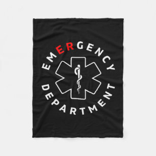 Notaufnahmeabteilung Er Rn Krankenschwester Retro  Fleecedecke