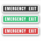 Notausgang Aufkleber (Vorderseite)