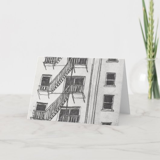 Notausgang Feiertagskarte (Vorderseite)