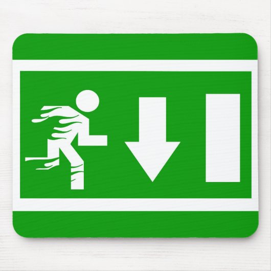 Notausgang Mousepad (Vorne)