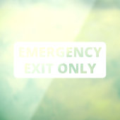 Notausgang nur Lagerfläche Fensteraufkleber (Blatt 3)