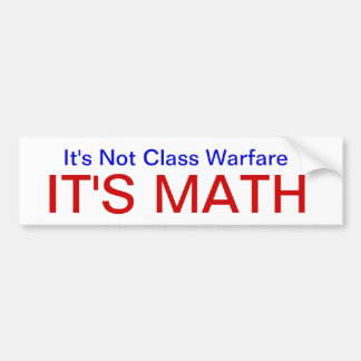 NotClassWarfareMath Autoaufkleber
