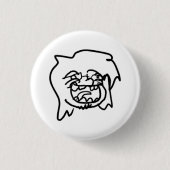 "notcuteme" Button (Vorderseite)