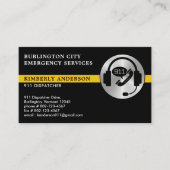 Notdienste für den benutzerdefinierten Dispatcher Visitenkarte (Vorderseite)