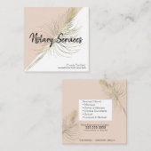 Notdienste Rosa Gold Business Quadratische Visitenkarte (Vorne/Hinten)