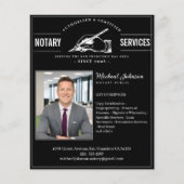 Notdienste Vintage Berufliche Black Custom Flyer (Vorne)