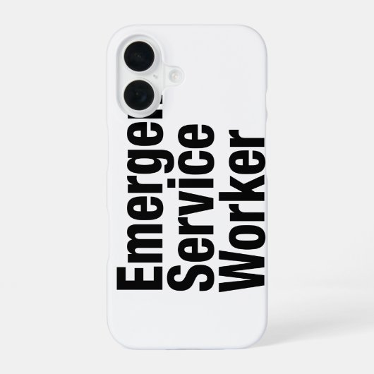 Notdienstmitarbeiter iPhone 16 Hülle (Rückseite)