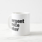 Notdienstmitarbeiter Kaffeetasse (Vorderseite Links)