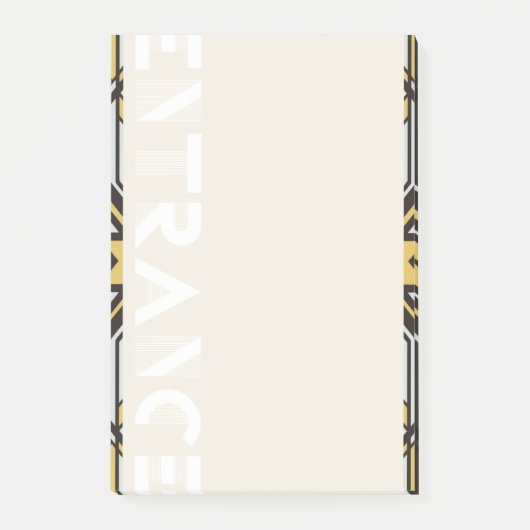 Note [Art Deco] Post-it Klebezettel (Vorderseite)