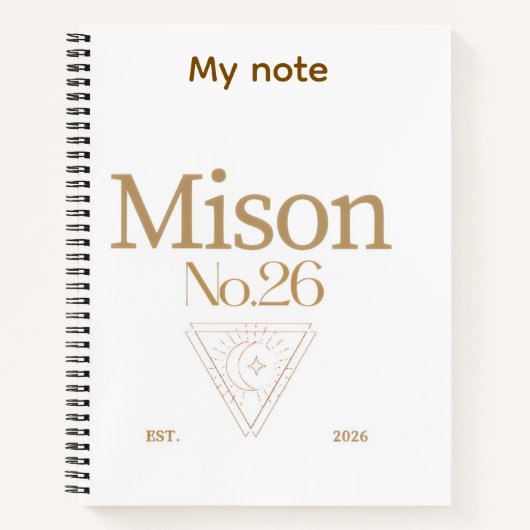 Note book notizblock (Vorderseite)