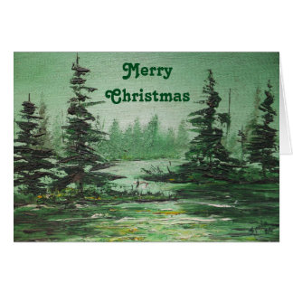 Note Card Ann Hayes Painting Green Forest