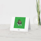 Note Card Basset Hound Happy St.Patrick's Karte (Rückseite)
