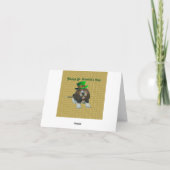 Note Card Basset Hound Happy St.Patrick's Karte (Rückseite)