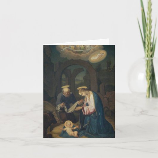 Note Card (Blank/Custom): Geburt Christi Karte (Vorderseite)