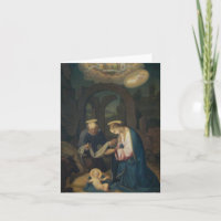 Note Card (Blank/Custom): Geburt Christi
