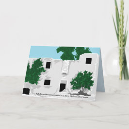 Note Card Blank in /Paleokastro Kloster Karte