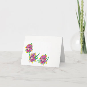 Note Card Blank inside/Asiatic Lilie Karte