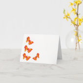 Note Card Blank inside Butterflies Karte (Gelbe Blume)