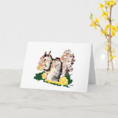 Note Card Blank inside : Eichhörnchen Nutes Karte (Gelbe Blume)
