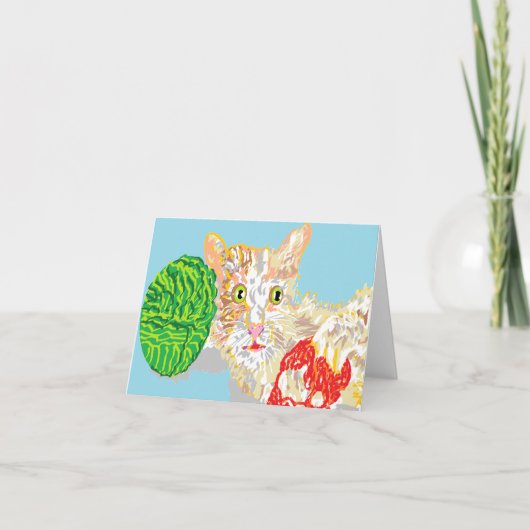 Note Card Blank inside /Kitten Karte (Vorderseite)
