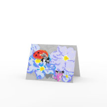 Note Card Blank inside / Ladybug