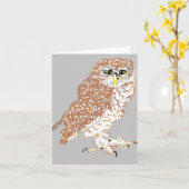 Note Card Blank inside /Owl Karte (Gelbe Blume)
