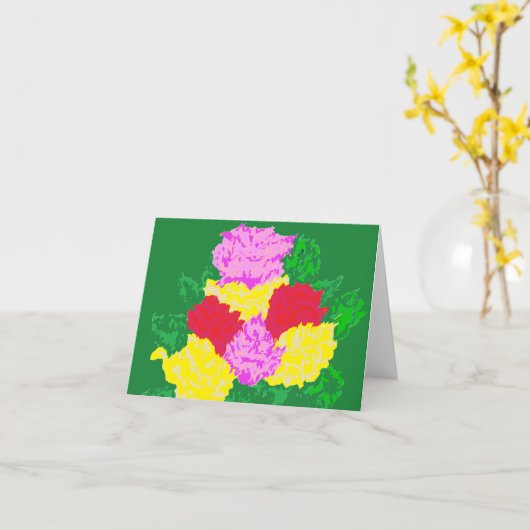 Note Card Blank Inside Rose Karte (Gelbe Blume)