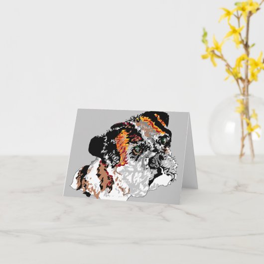 Note Card/Boxer Karte (Gelbe Blume)