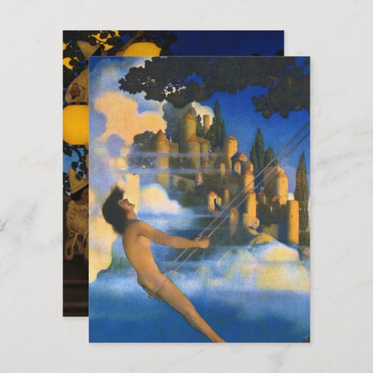 Note Card by Maxfield Parrish Mitteilungskarte (Vorne/Hinten)