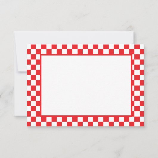 Note Card-Checkers Mitteilungskarte (Vorderseite)