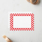 Note Card-Checkers Mitteilungskarte (Vorderseite/Rückseite Beispiel)