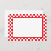 Note Card-Checkers Mitteilungskarte (Vorne/Hinten)