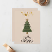 Note Card Christmas  Mitteilungskarte (Vorderseite/Rückseite Beispiel)