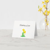 Note Card : Denken Sie an Sie Karte (Gelbe Blume)