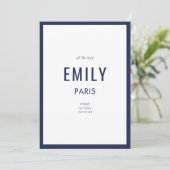 Note Card der französischen Marine (Stehend Vorderseite)