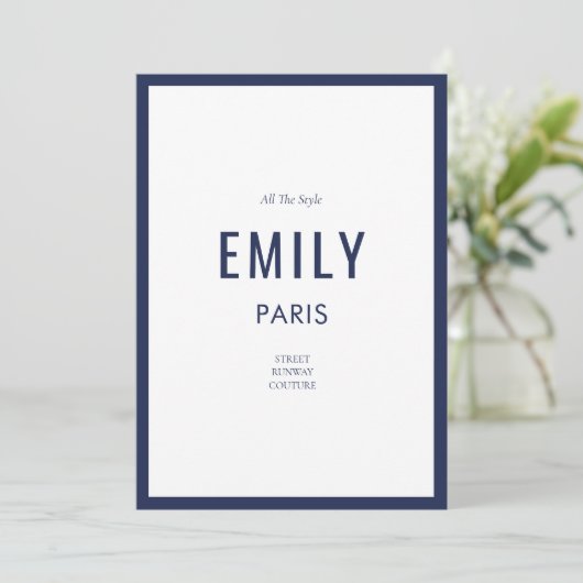 Note Card der französischen Marine (Stehend Vorderseite)