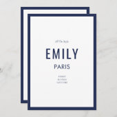 Note Card der französischen Marine (Vorne/Hinten)