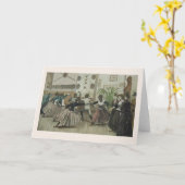 Note Card der Vintagen Fencing-Klasse Karte (Gelbe Blume)