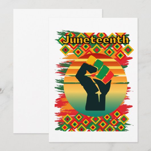 Note Card des 19. Black Pride Einladung (Vorne/Hinten)